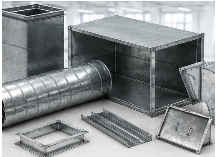 GI Rectangular, Round & PAL Ducting
